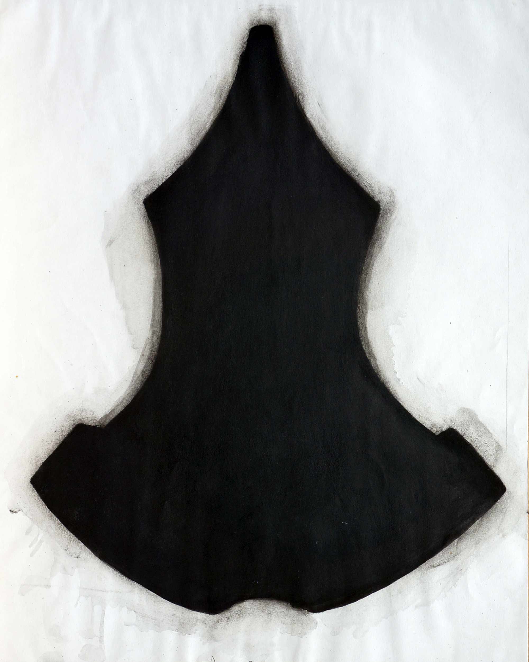Maillot -1993- Encre pigment 65 x 50 cm. Denis Falgoux