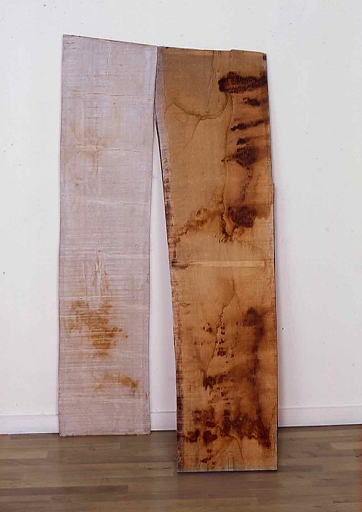 Sculpture bandée - 1998 – Bois, tarlatane. 80 x 88160 x 20cm. Denis Falgoux